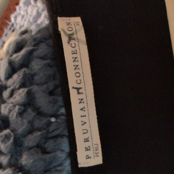 Peruvian Connection Black Pima Cotton Tunic/Dress - Picture 3 of 4